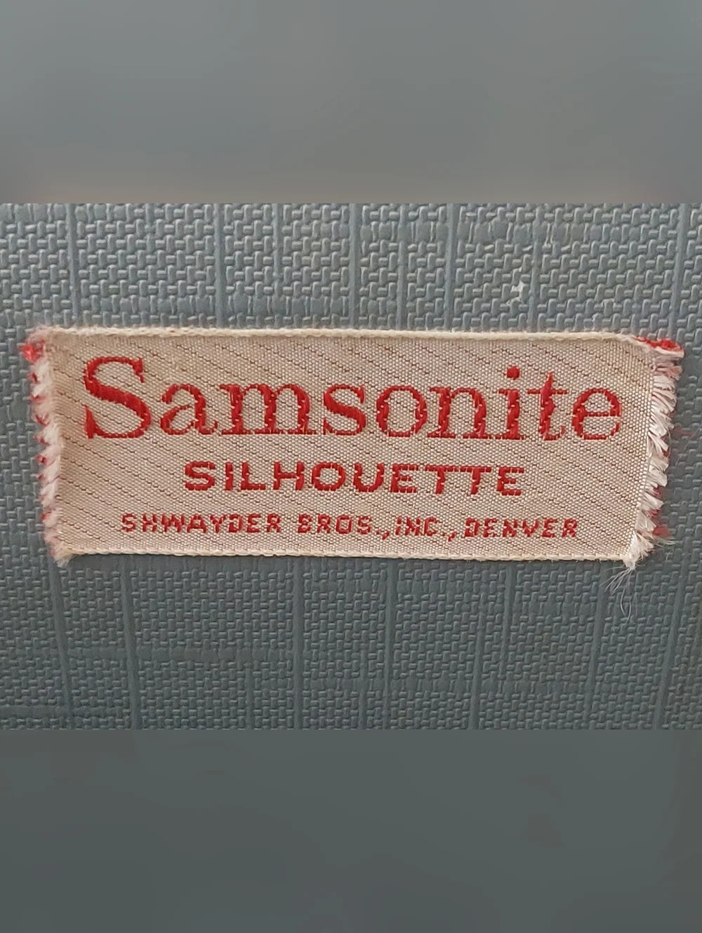 VTG 50s 60s Samsonite Silhouette Shwayder Bros Inc Denver Train Case Oxford Gray